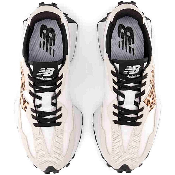 New Balance 327 Trainers Sneakers Animal Print White Black Size 9.5 - Picture 3 of 16